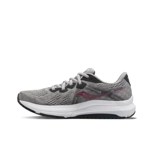Saucony Omni 20 Slip-resistant Abrasion-resistant Low-top Беговые кроссовки Женские Серый