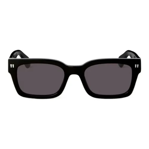 OFF Белый Ацетат Квадратные Солнцезащитные Очки Унисекс Черный