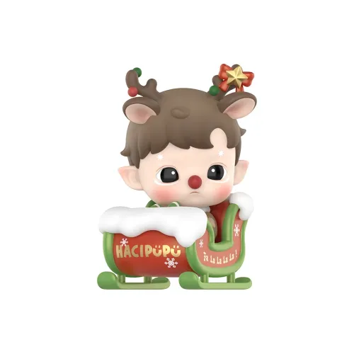 POP MART Коллаборация HACIPUPU Снегоход Фигурка Прозрачный Слепой Бокс на Карточке 8 см