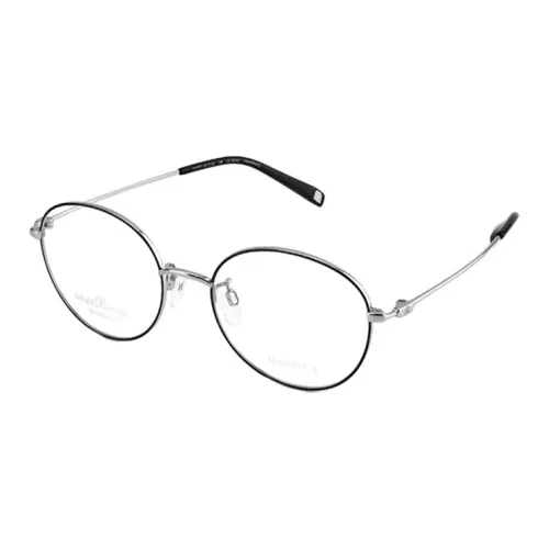 CHARMANT Титановый сплав β-титан Круглые Оправы для очков Унисекс Черный Серебряный