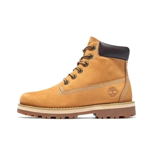Timberland COURMA Противоскользящие Устойчивые к истиранию Детские ботинки Желто-коричневый Подростки