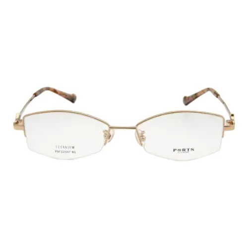 PORTS Титан Нерегулярная форма Оправы для очков Женские Розово-золотой