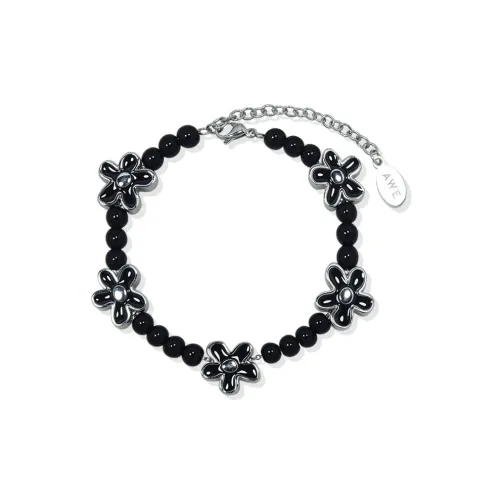 AWE Титановая сталь 2024 Новинка Улучшенный Легкий Роскошный Нишевый Браслет с бусинами Emotional Stability Женский