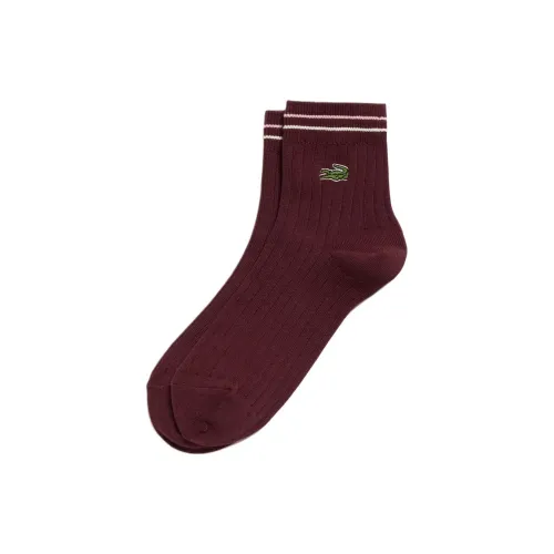LACOSTE 1 шт Бордо Женские MID Носки до икры