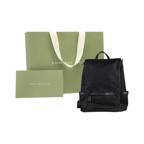 ANDSEEYOU Оксфорд Рюкзак Женские Черный Абрикосовый Серый