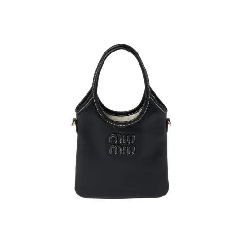 MIU MIU Ivy Кожа Сумка через плечо Сумка Обычная Женская Черная