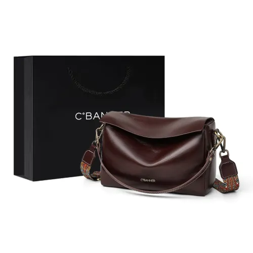 C°BANNER Коровья кожа с синтетической кожей сумка через плечо стандартная женская винно-кофейный черный