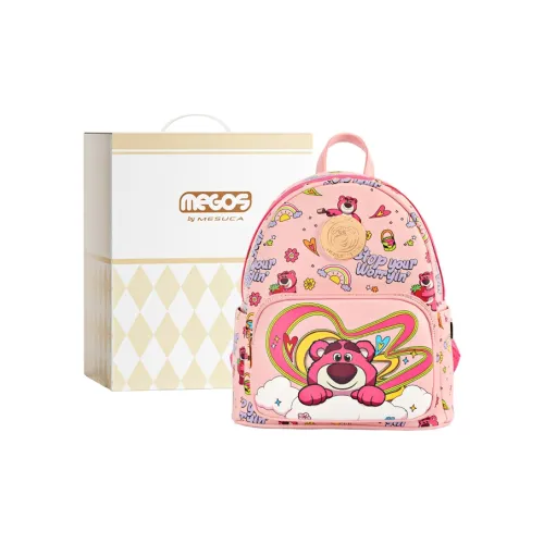 MESUCA Strawberry Bear Series Синтетическая кожа Рюкзак Стандартный Женский Розовый