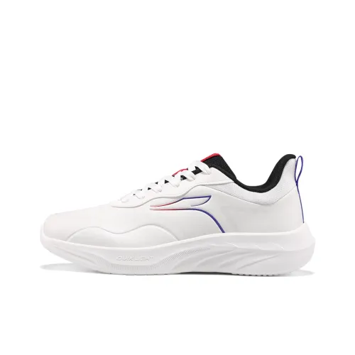 361° Slip-on Устойчивый к истиранию Легкий Низкий Топ Беговые кроссовки Мужские Белый Фиолетовый