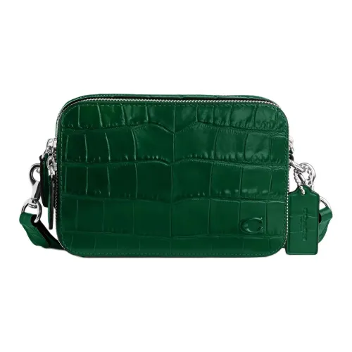 COACH Кожа Курьерская Сумка Сумка через плечо Маленькая Мужская Плющево-зеленая