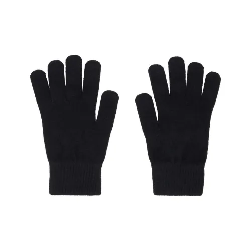 Yves Salomon Шерсть Трикотаж Перчатки Женские Черные