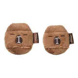 Капибара длинный, бархат, розовый, 2 штуки