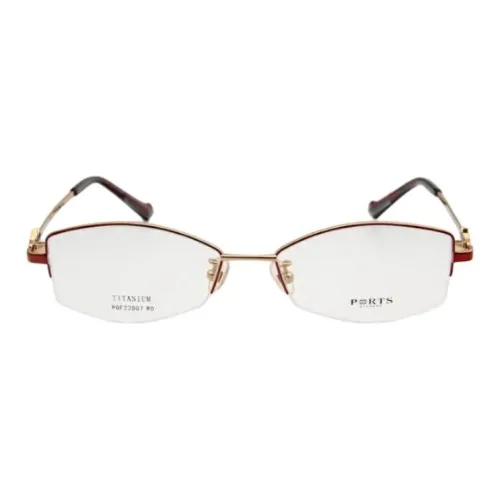 PORTS Титан Нерегулярная форма Оправы для очков Женские Красный