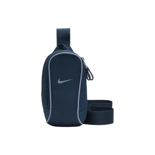 Nike Sportswear Essentials Series Переработанный полиэстер Сумка через плечо Sling Сумка Унисекс Морской синий