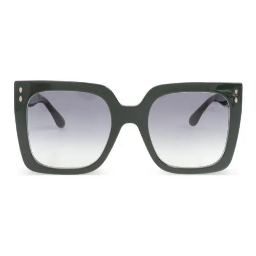 ISABEL MARANT Ацетат Квадратные Солнцезащитные Очки Женские Темно-Зеленые