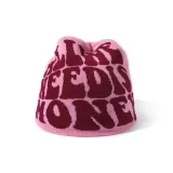 Хип-хоп, буква, вязаная шапка, розовый, шляпа, красный