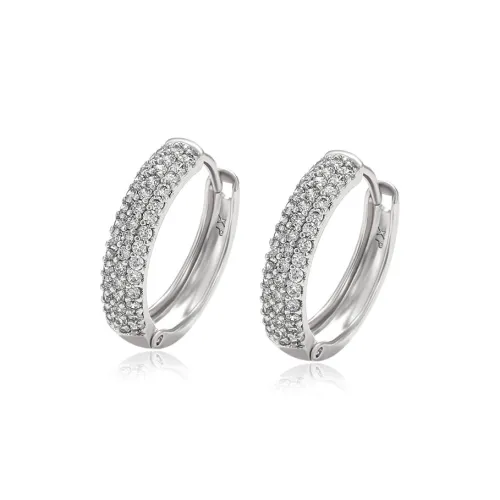 KING OF BLING Сплав с цирконом серьги унисекс удачи