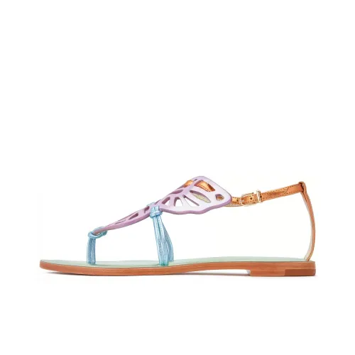 SOPHIA WEBSTER Butterfly Flip Flops Женские Розовый Зеленый Синий