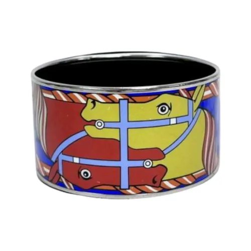 HERMES Эмаль Металл Браслеты Женские Красный