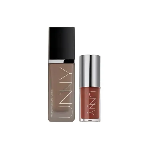 UNNY Замок Длинный Тяжелый Макияж Жидкость Основа Наборы Легко Смесь Естественный 30г+5мл
