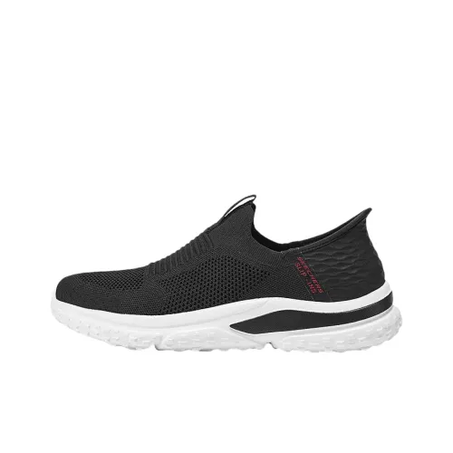 Skechers Slip Ins Низкий Топ Casual Мужской Черный Красный