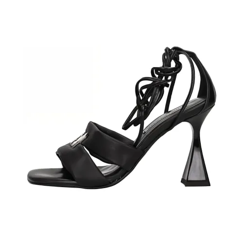 KARL LAGERFELD One Ремень Сандалии 9 см Женские Черный