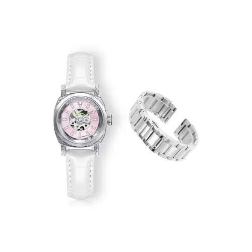 ORCO Автоматические механические часы Женские часы Розовый циферблат