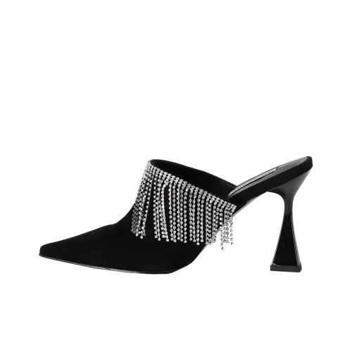 Karl Lagerfeld Домашние тапочки 9 см Женские Черные