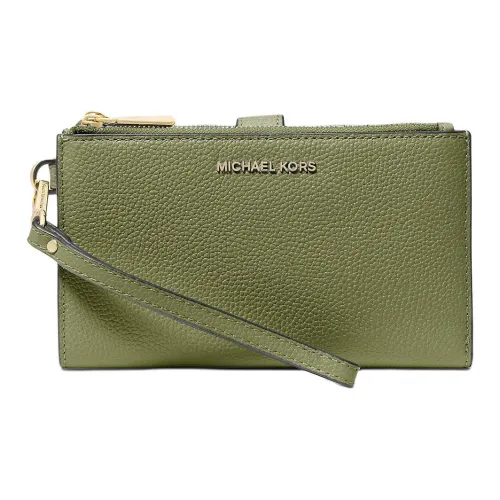 MICHAEL KORS Adele кожаный кошелек женский оливковый