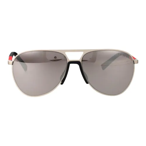 PRADA Металл Aviator Солнцезащитные очки Мужские Коричневые