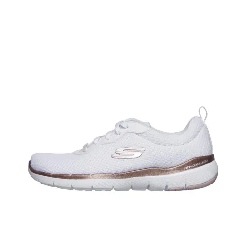 Skechers Flex Appeal 3,0 Low Топ Беговые кроссовки Женские Белые