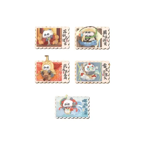 TOYCITY MR. Hoe GOD Панда Штамп DIY Refrigerator Наклейка Слепые коробки Один Mystery Коробка Целая коробка 4 шт