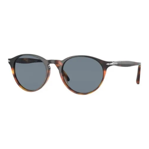 PERSOL Ацетат OVAL SUNGLASSES Мужской Черный