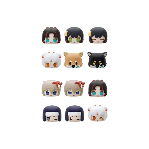 ONMYOUJI Damotz Шар Stacked Дженга Q Милый Черный Яйцо Счастливый Draw Полный комплект OF 12 шт