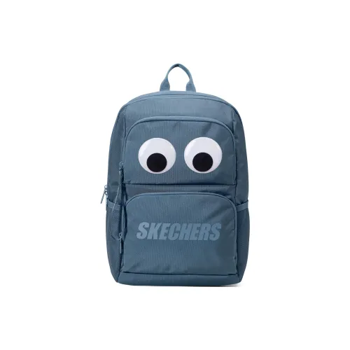 Skechers Ткань Big Eyes Рюкзак Обычный Унисекс Синий Большой Eyes Patch Индивидуально Упакован