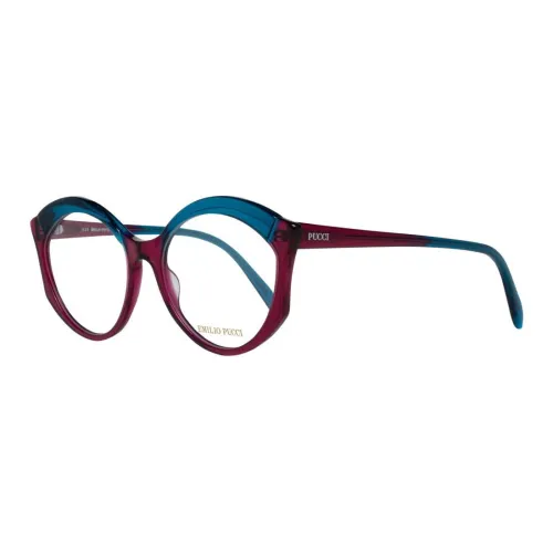 EMILIO PUCCI Пластик Овал Оправы для очков Женские Красный