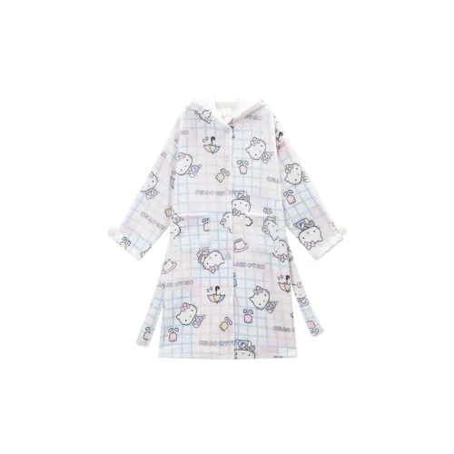 GUKOO x HelloKitty Банные халаты Женские Синий Розовый