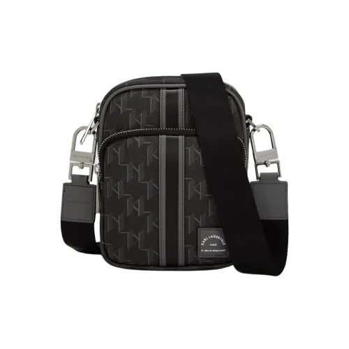 Karl Lagerfeld Полиуретан Сумка через плечо Унисекс Черный и Серый
