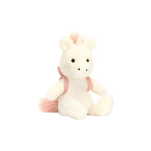JELLYCAT Grand Платье UP Collection Животные Рюкзак Единорог Куклы Плюшевая кукла 22 см Высота в сидячем положении
