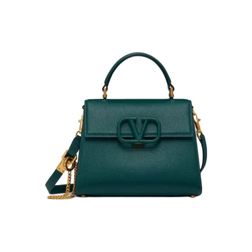 Valentino VSLING с рельефной телячьей кожей сумка через плечо маленькая сумка женская UK зеленый