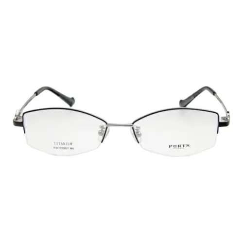 PORTS Титан Нерегулярная форма Оправы для очков Женские Черный