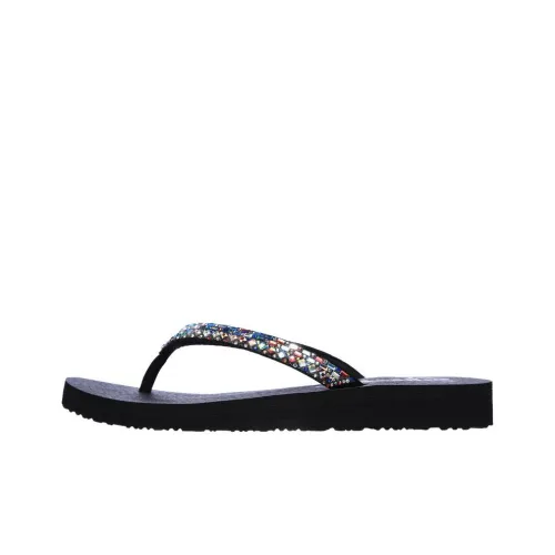 Skechers Meditation Шлепанцы Женские Черные