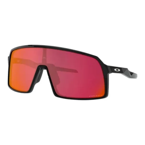 Oakley Plastic Rectangular Sunglasses Men's Black