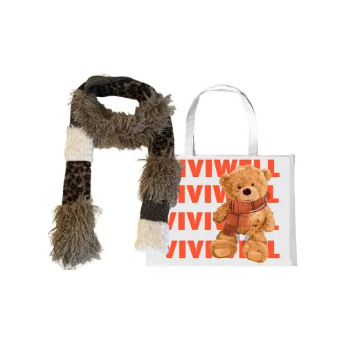 VIVIWELL Полиэфирный трикотаж Шарфы Женские