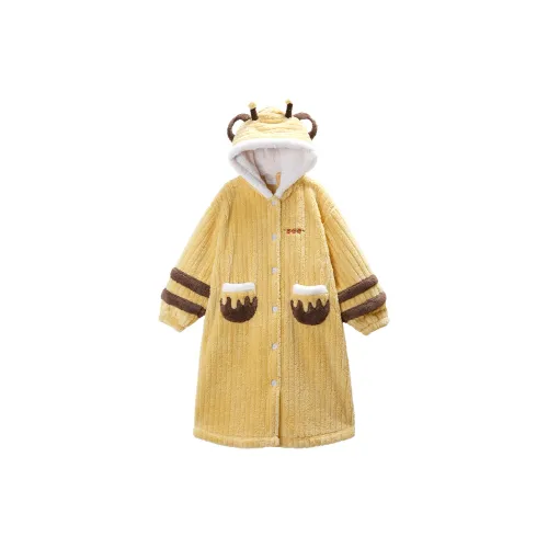 GUKOO Банные халаты Женские Светло-желтые