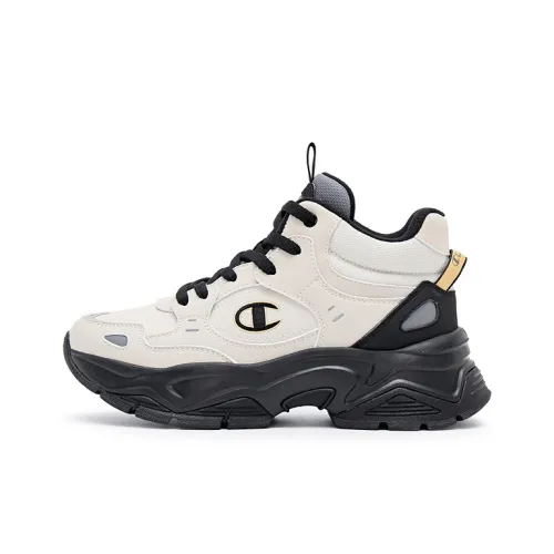 Champion High Top Crepe Sneakers Women's Oatmeal Black