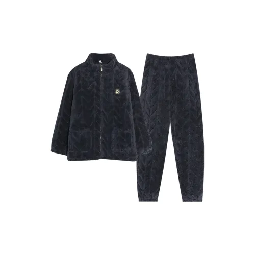 WANANNI Черный мужской комплект пижам