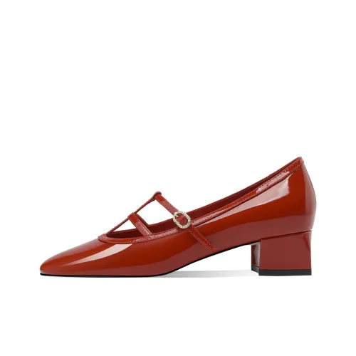 Rosa Bianca Туфли Мэри Джейн с грубым каблуком 3,9 см женские