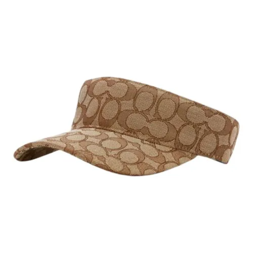 COACH Хлопок полиэстер кожа головные уборы с защитой от солнца мужской коричневый