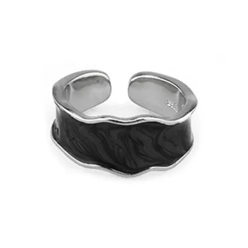 KING OF BLING Сплав Эмаль Кольца с эффектом капли масла Унисекс Год Змеи Удачи